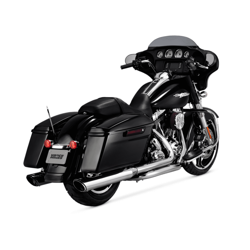 4” Twin Slash Round Slip On Mufflers, 1995-2016 Touring