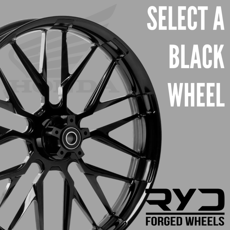 RYD Wheels Blackline Front Wheel & Tire Package, 2001-2017 Honda Gold Wing F6B GL1800