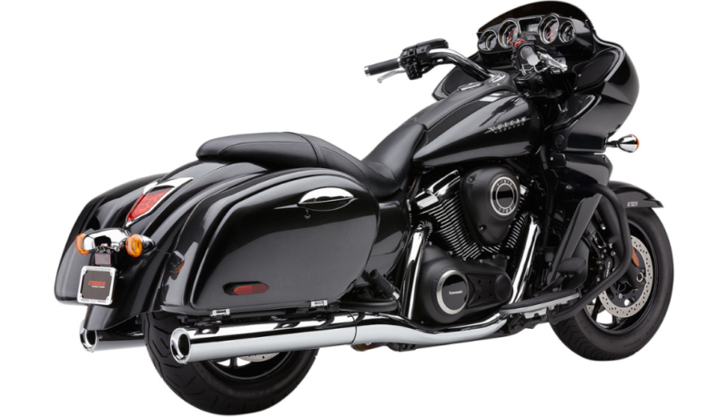 4" Bullet Tip Slip-On Mufflers, Chrome