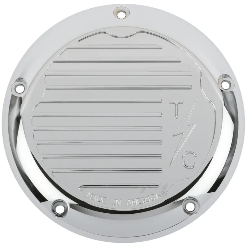 Finned 5 Hole M8 Derby Cover
