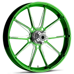 RYD Wheels Fuse Dyeline Green Wheels