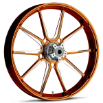 RYD Wheels Fuse Dyeline Orange Wheels