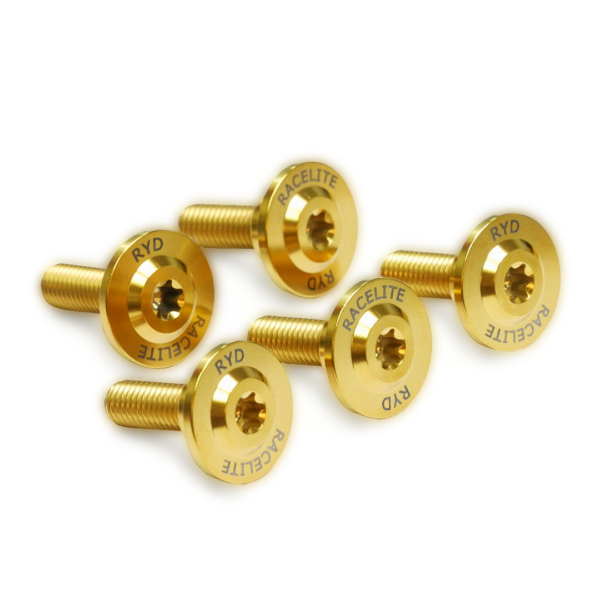 RaceLite Enforcer Gold Rotor Bolts