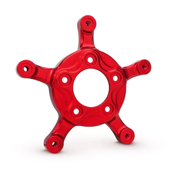 Arlen Ness® Spider Brake Rotor Adapters for 2024 Touring Models Universal red