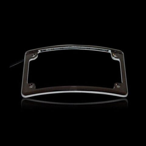 Custom  Dynamic Radius Motorcycle Plate Frames with LED Tag Illumination