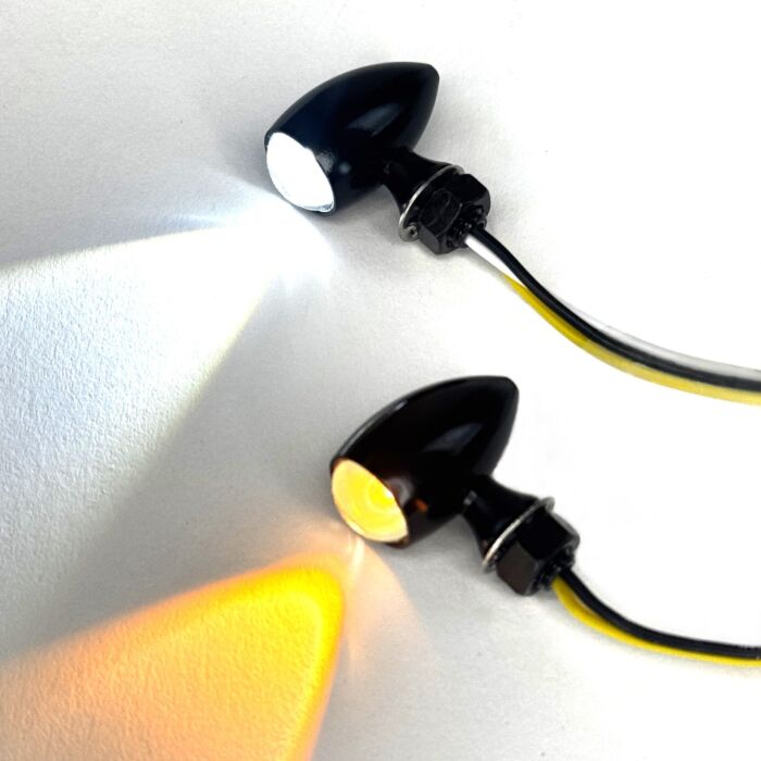 Custom Dynamic Run & Turn Signal Front Micro Bullet LED Turn Signals
