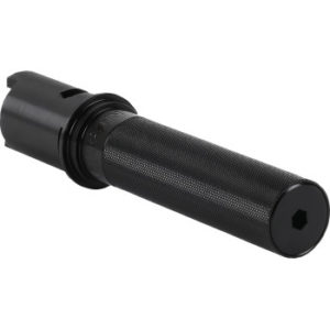 Throttle Tube, Knurled, 1" Black