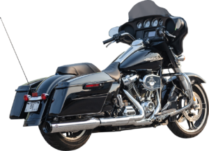 2-into-1 Swindler Exhaust Conversion Kit, 4-1/2" chrome