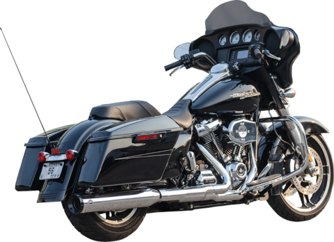2-into-1 Swindler Exhaust Conversion Kit, 4-1/2" chrome