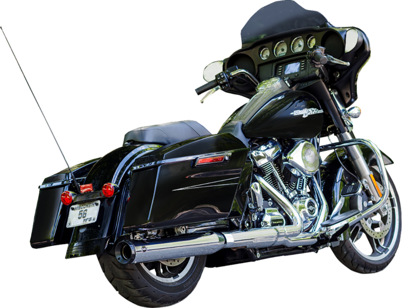 2-into-1 Swindler Exhaust Conversion Kit, 4" Chrome