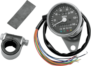 2.4" Mini Mechanical Speedometer with LED Indicators