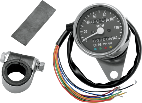 2.4" Mini Mechanical Speedometer with LED Indicators
