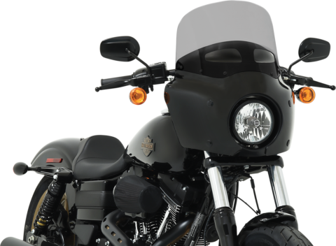 11" Road Warrior Windshield, Vented, Black Smoke