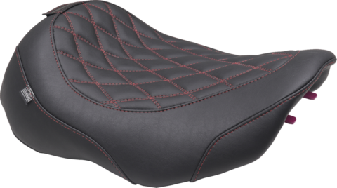 Wide Tripper™ Solo Seat, Dark Brown/Dark Cherry Stitching