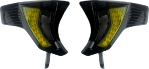 Shark Demon® Integrated Front Turn Signal Vents, Yellow Lens