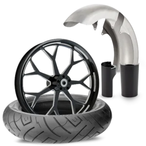 Nova Contrast Cut Black Fat Tire Kit