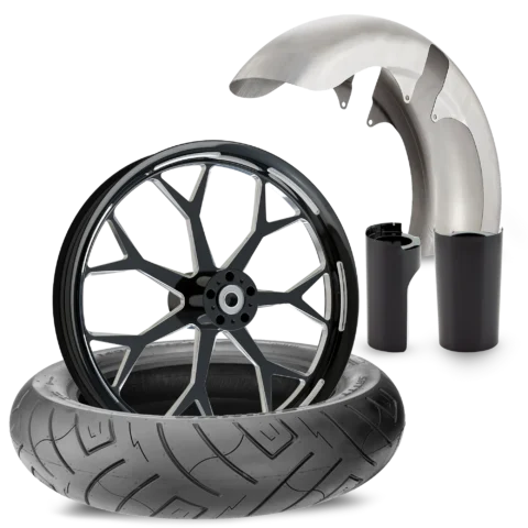 Nova Contrast Cut Black Fat Tire Kit