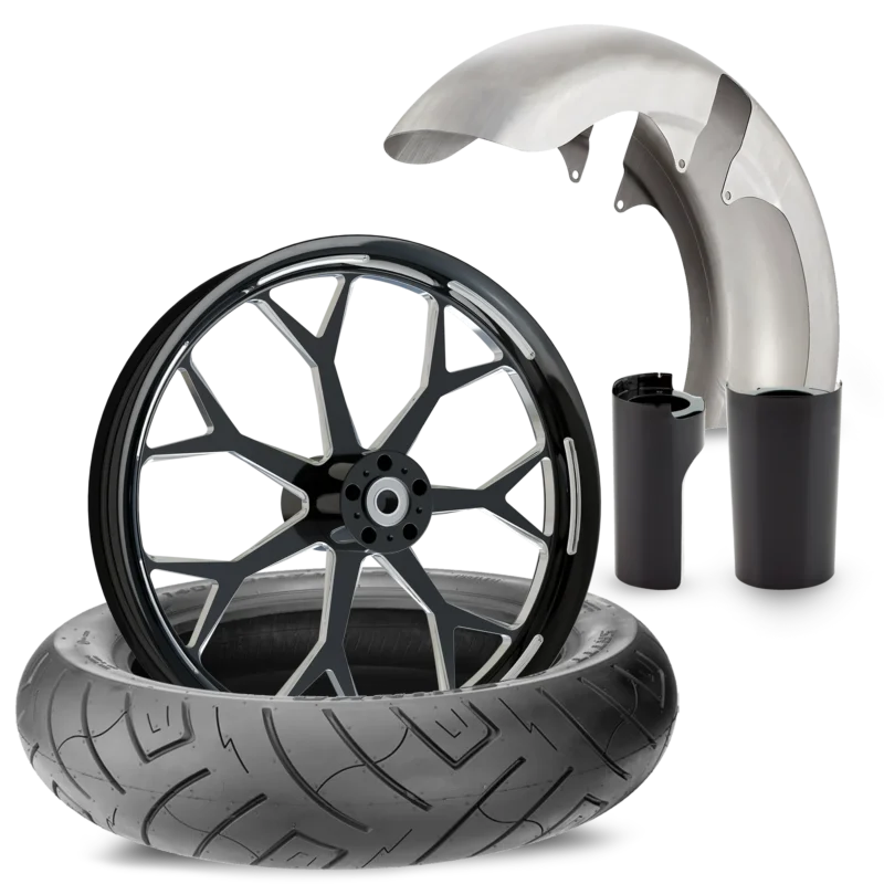 Nova Contrast Cut Black Fat Tire Kit