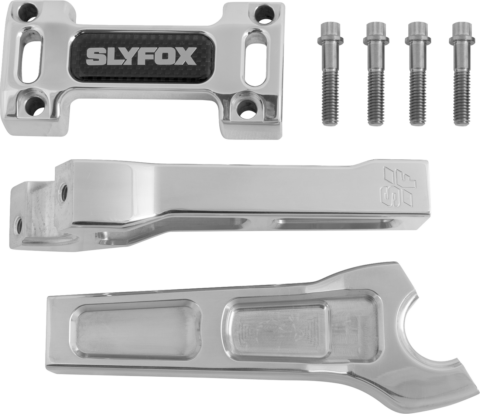 6" Rise, Raw, Handlebar Riser Kit