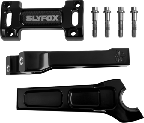 6" Rise, Black, Handlebar Riser Kit