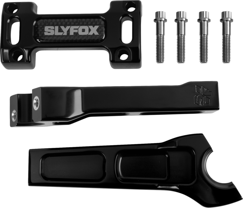 6" Rise, Black, Handlebar Riser Kit