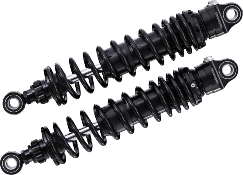 Twin Shocks 12in Rebound Adjustable STX36 Blackline HD Spring, HD776S2, 1990-2025 Harley Touring