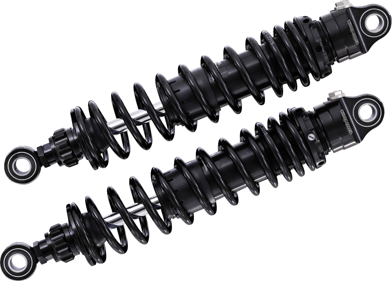 Twin Shocks 12in Rebound Adjustable STX36 Blackline HD Spring, HD776S2, 1990-2025 Harley Touring
