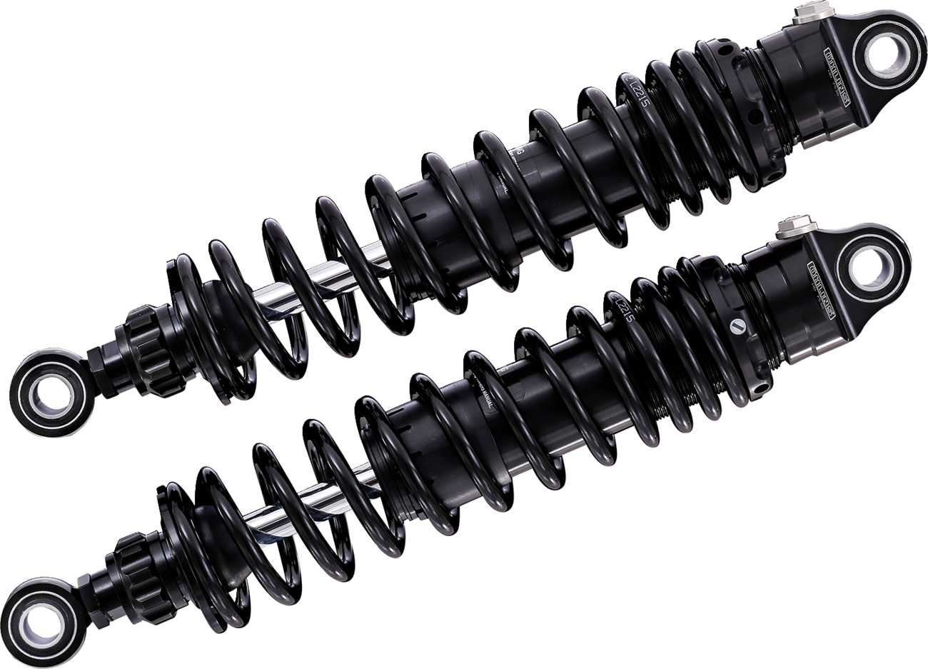 Twin Shocks 13in Rebound Adjustable STX36 Blackline HD Spring, HD772S2, 1990-2025 Harley Touring