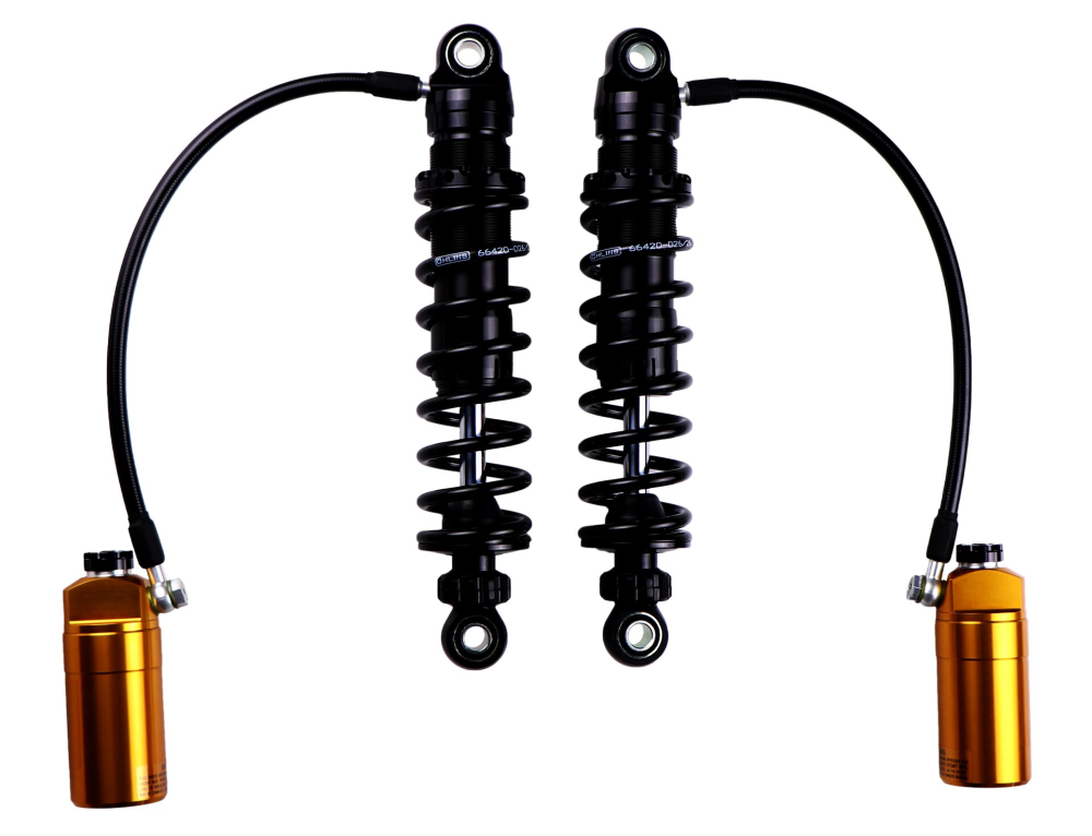 Shock 12in Fully Adjustable STX36 Blackline HD Spring, HD778S2, 2014-2025 Harley Touring