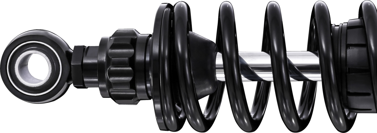 Twin Shocks 12in Rebound Adjustable STX36 Blackline, HD776, 1990-2025 Harley Touring