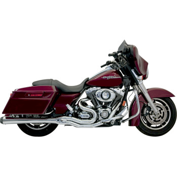 Road Rage 2:1 B4 Exhaust System, Chrome with Black End Caps